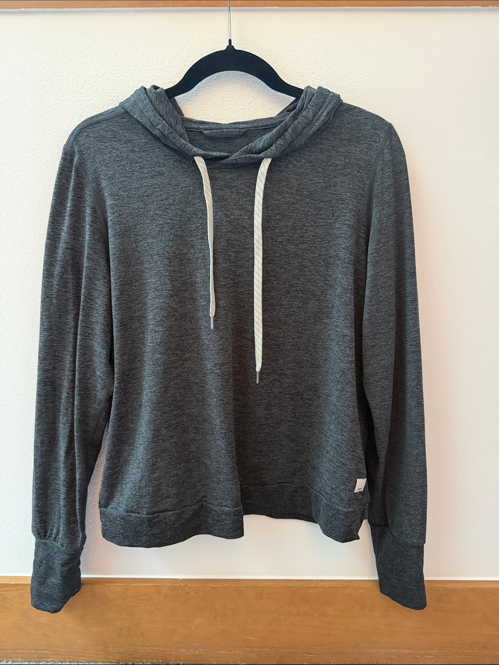 Vuori Charcoal Gray Hoodie Sweater